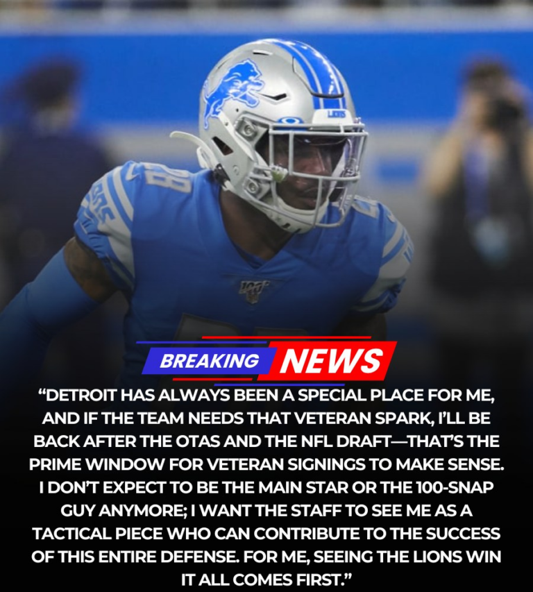 Son.Former Pro Bowl Captain Reveals Surprise Detroit Return On 