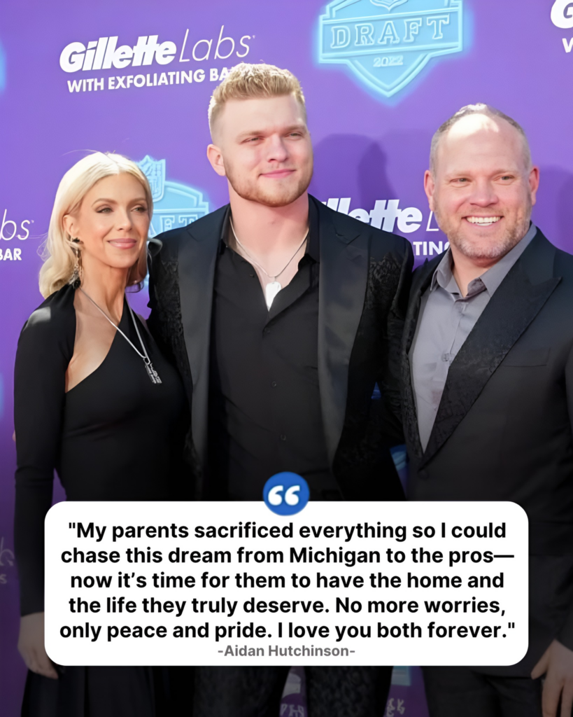 Son.BREAKING NEWS: Aidan Hutchinson signs massive contract extension with Nike — and uses part of the proceeds to buy his parents’ dream home as a touching gesture of gratitude. - Good News